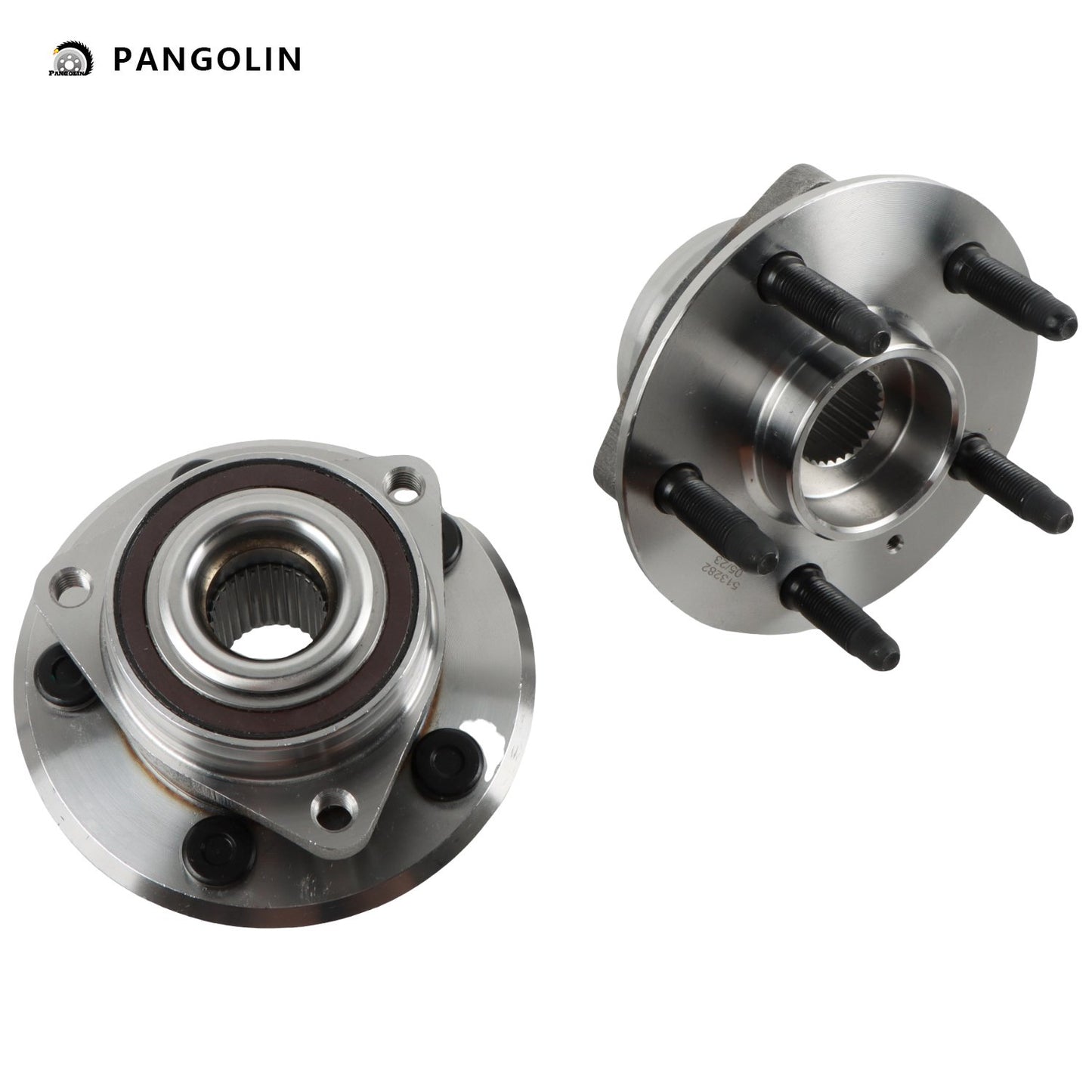 PANGOLIN 2Pcs Wheel Hubs and Bearing Assemblies 513282 Fit for 2010-2019 Chevrolet Camaro Impala, 2008-2019 Cadillac CTS XTS Front & Rear Wheel Bearing Hub Assembly Replace Part OE H513282, 13580685