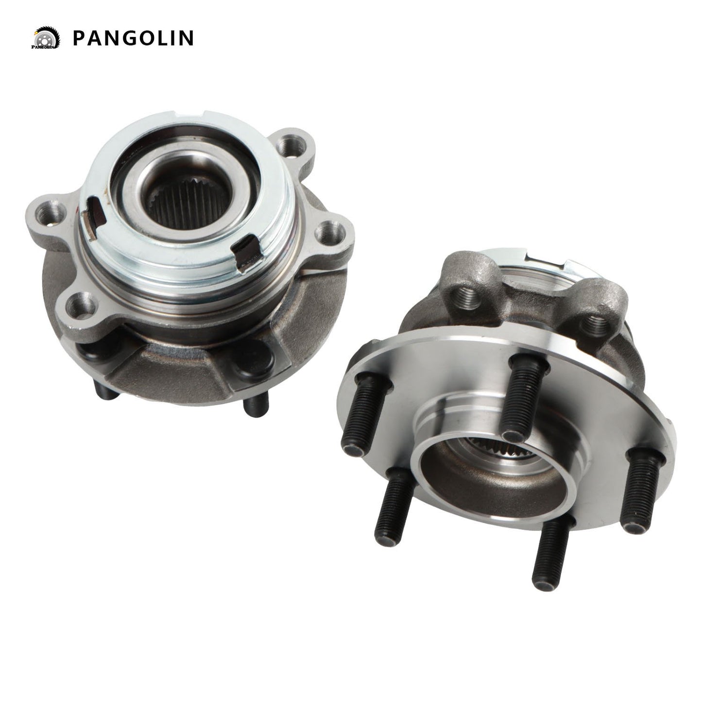 PANGOLIN 2Pcs Wheel Hubs and Bearing Assemblies 513296 Fit for 2021-2019 INFINITI QX50, 2009-2021 Nissan Maxima Pathfinder Altima Front Wheel Bearing Hub Assembly Replace Part OE WE60603, BR930745