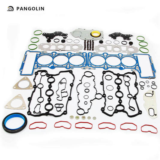 PANGOLIN 3.0T Engine Cylinder Head Valve Cover Gaskets Seals Set 06E103148AG, 06E103149AG Fits for 2009-2014 A6 2011-2015 Q7 S5 Q5 3.0T Replacement Parts