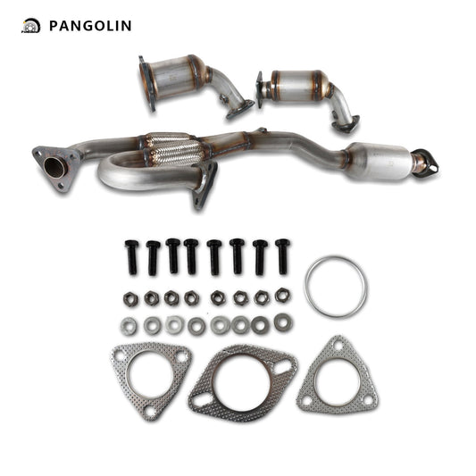 PANGOLIN 3Pcs Catalytic Converter Kit Fits for 2003-2007 Nissan Murano 3.5L EPA High Flow Catalytic Converter Replacement Parts OE 54498, 16221, 16222