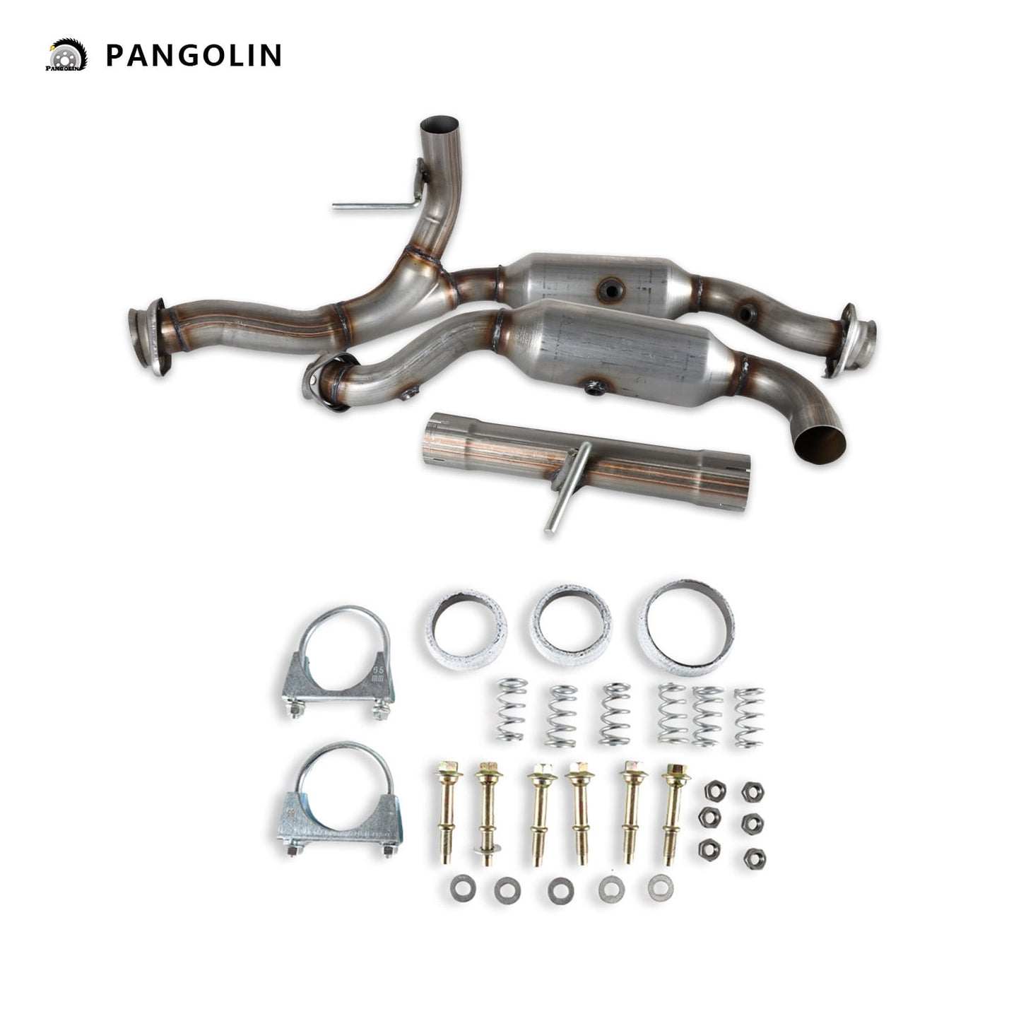 PANGOLIN 3Pcs Catalytic Converter Kit OE 53969 50495 Fits for 2011 2012 2013 2014 Ford F-150 3.5L EPA Compliant Left & Right Catalytic Converter Replacement Part