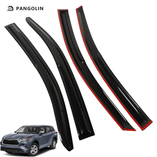 PANGOLIN 4Pcs Car Window Visors Fits for 2020-2023 Toyota Corolla Sun Wind Deflector Rain Vent Window Visors Deflectors