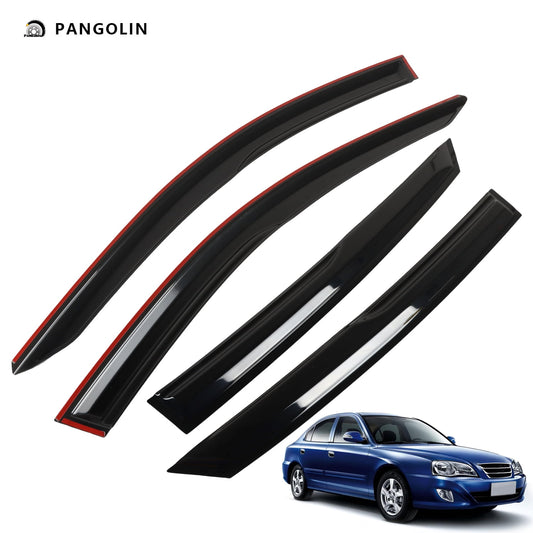 PANGOLIN 4Pcs Car Window Visors Fits for 2021-2023 Hyundai Elantra Sun Wind Deflector Rain Vent Window Visors Deflectors