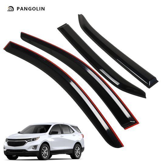 PANGOLIN 4Pcs Car Window Visors Sun Wind Vent Rain Guard Fits for 2018-2023 Chevrolet Equinox Vent Window Visors Wind Deflectors