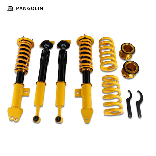 PANGOLIN 4Pcs Front Rear Full Auto Coilovers Struts Kit Fit for 2006-2010 Dodge Challenger, Dodge Charger Convertible/Coupe Coilover Adjustable Height Strut Spring Suspension