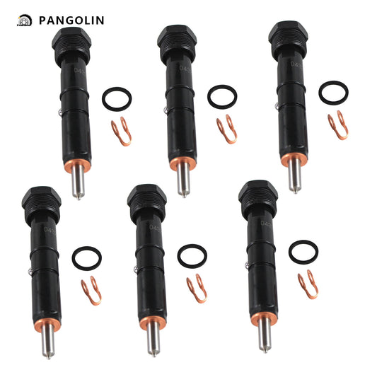 PANGOLIN 6Pcs Fuel Injector 0432133864 Fits for 1994-1998 Ram 3500 5.9L, 1995-1998 Ram 2500 5.9L Diesel Fuel Injectors Replacement Part OE 0 432 133 864