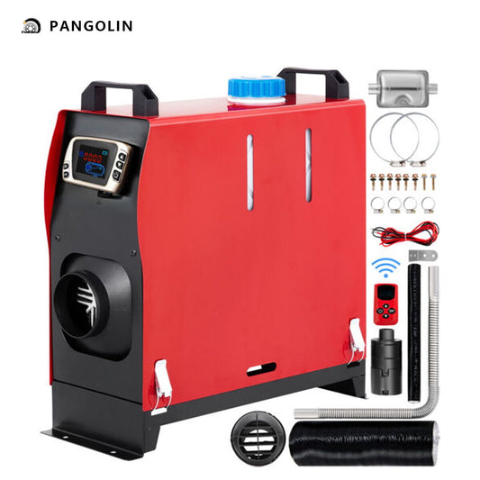 PANGOLIN 8KW 12V Diesel Air Heater, Diesel Heater All in One with LCD Display, Remote Control, Silencer, Fast Heating for RV Truck, Boat, Camper, Car Trailer, Motorhomes, Caravans