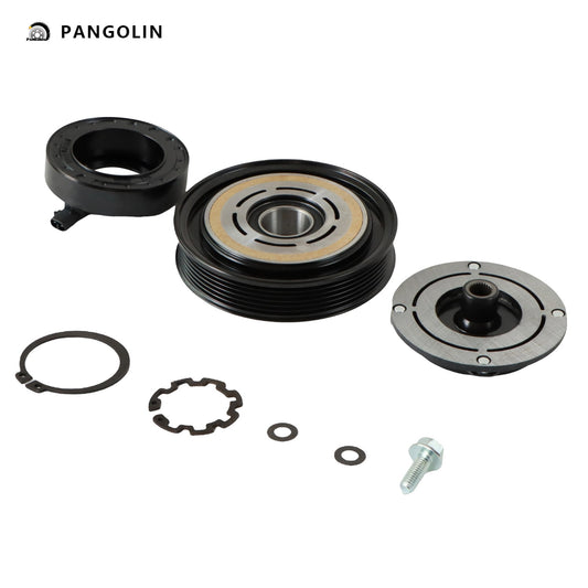 PANGOLIN A/C Air Compressor Clutch Kit 4710535 Fit for 2008-2017 Honda Odyssey 3.5L Air Conditioning Compressor Clutch Assembly Auto Replacement Part OE 4711001, 4711535, 4711537, 4711562