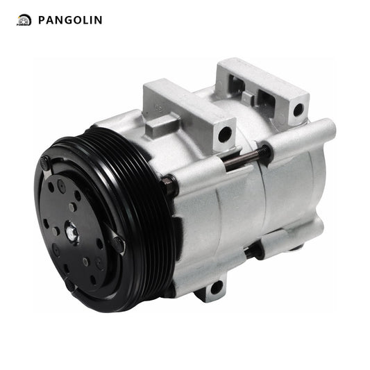 PANGOLIN A/C Compressor CO 101510C Fit for 1997-2004 F-150 F-250 F-350 F-550 Air Conditioning Compressor Assembly Auto Replacement Part OE ACC58151, F6LZ19703AA, F3DZ19D786A, 6511460, YCC158