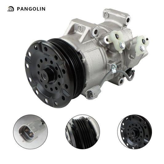 PANGOLIN A/C Compressor CO 11078C Fit for 2007-2010 Toyota Yaris 1.5L Air Conditioning Compressor Assembly Auto Replacement Part OE CO 11078RW, 140343C, 447260-1178, 471-0622, 471-1622