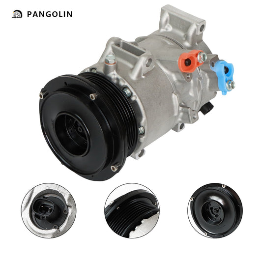 PANGOLIN A/C Compressor CO 11178JC Fit for 2007-2009 Toyota Camry, 2006-2008 Toyota RAV4 Air Conditioning Compressor Assembly Auto Replacement Part OE 4472601208, 4710613, 4710617, 4711613