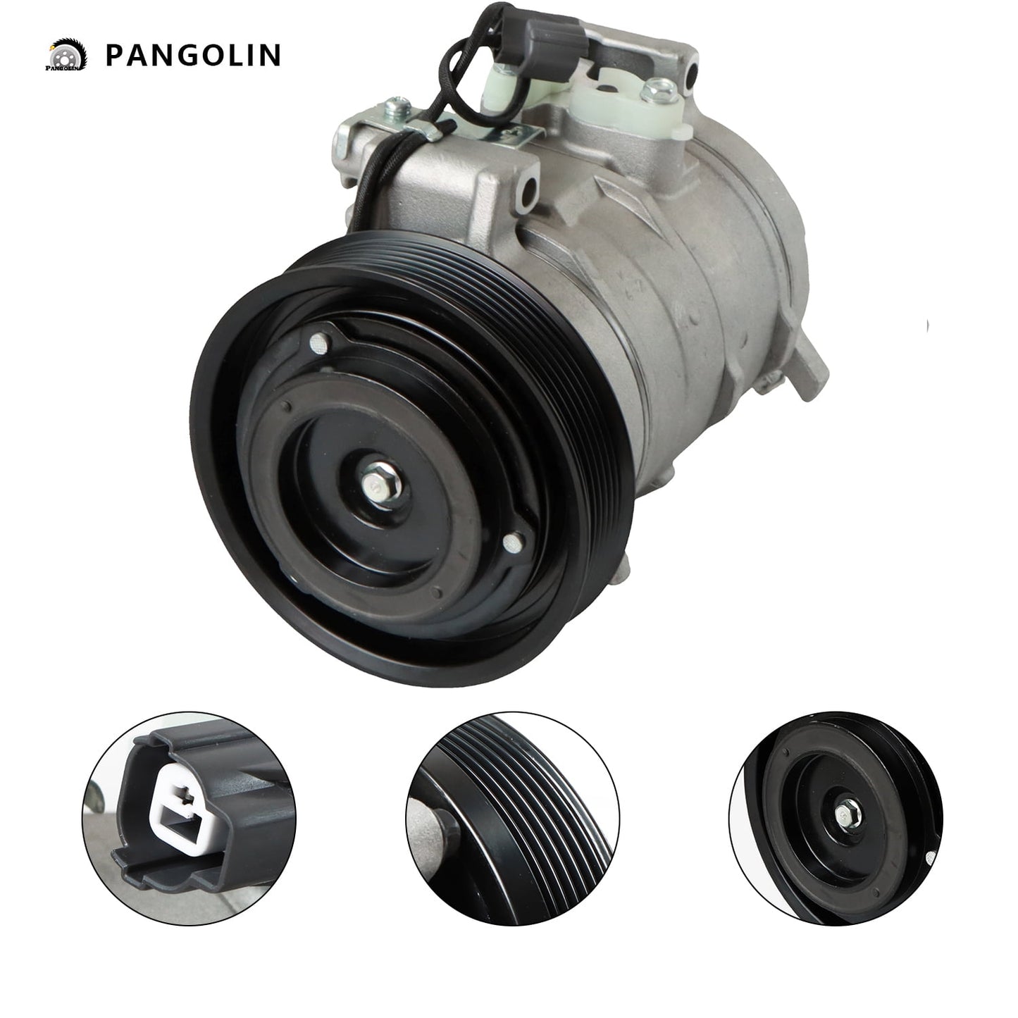 PANGOLIN A/C Compressor CO 28003C Fit for 2003-2007 Honda Accord 2.4L Air Conditioning Compressor Assembly Auto Replacement Part OE 78389, 638841, 2041565, 2041606, 254487