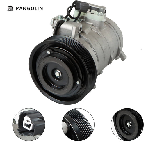 PANGOLIN A/C Compressor CO 28003C Fit for 2003-2007 Honda Accord 2.4L Air Conditioning Compressor Assembly Auto Replacement Part OE 78389, 638841, 2041565, 2041606, 254487