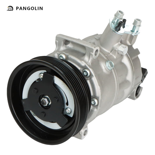 PANGOLIN A/C Compressor CO 4574JC Fits for 2006-2014 Volkswagen Beetle Golf Jetta Passat Cabrio Rabbit R32 2.5L Front Air Conditioning Compressor Replace Part OE 97567, 197567, AIG567