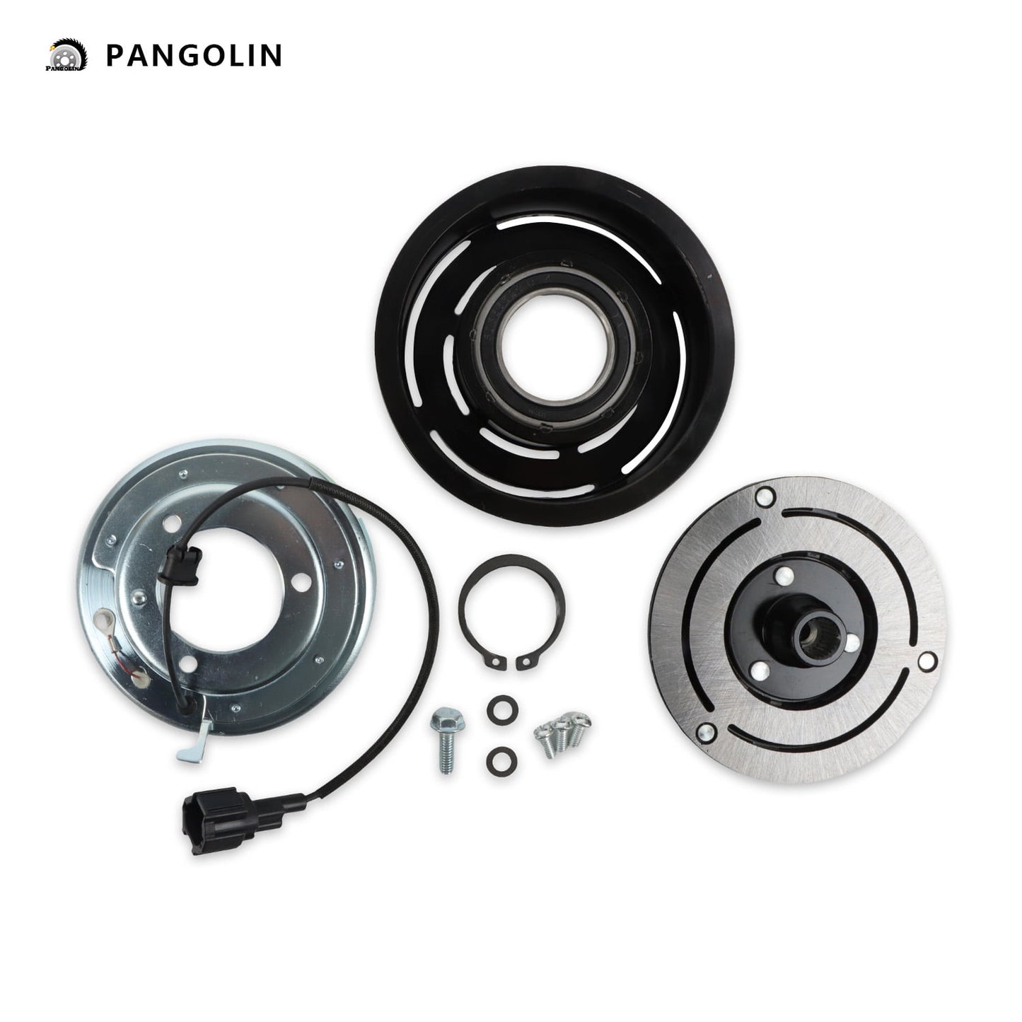 PANGOLIN A/C Compressor Clutch Kit 1379 Fit for 2005-2012 Nissan Pathfinder 4.0L 6CYL Air Conditioning Compressor Clutch Assembly Auto Replacement Part