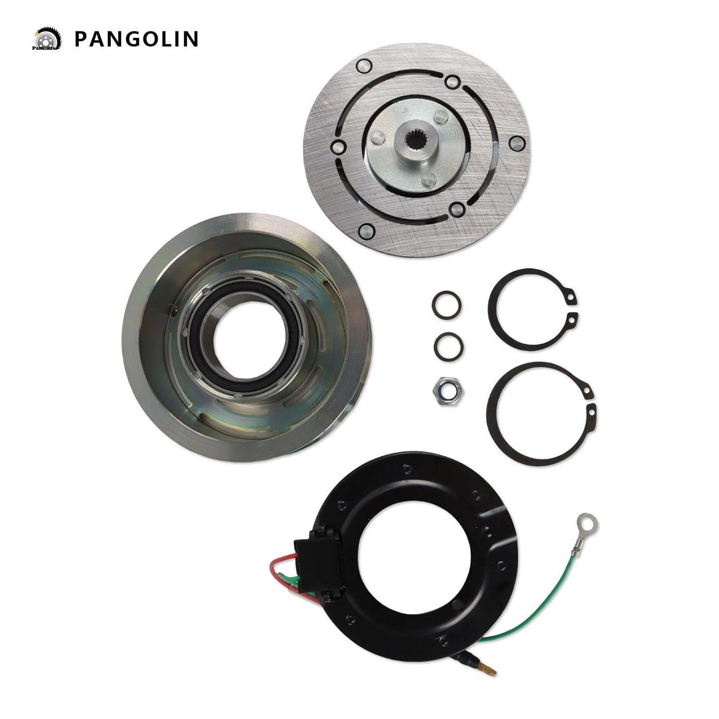 PANGOLIN A/C Compressor Clutch Kit 1810 Fit for 2009-2014 Honda Fit 1.5L Air Conditioning Compressor Clutch Assembly Auto Replacement Part