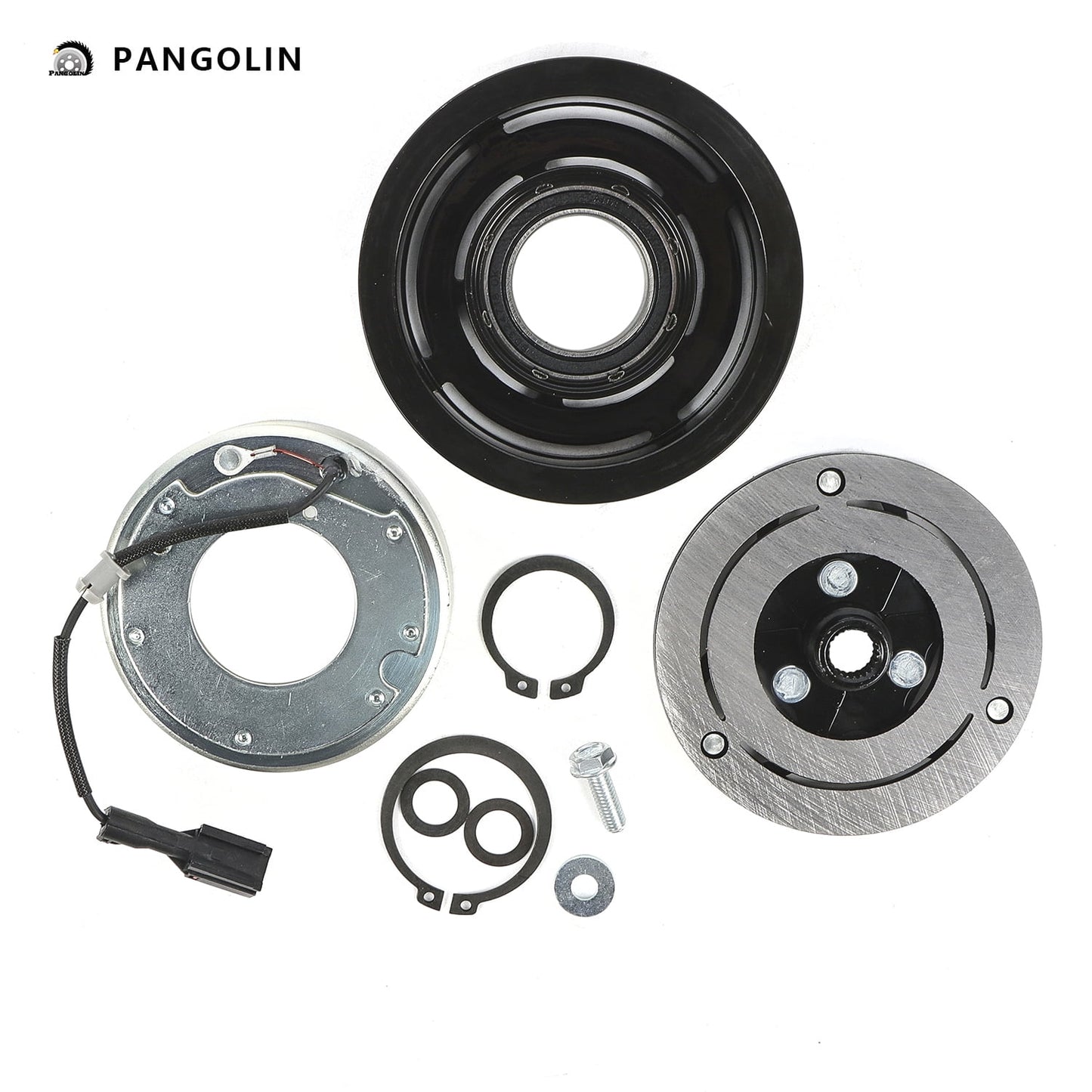 PANGOLIN A/C Compressor Clutch Kit 1813 Fit for 2008-2014 Subaru Impreza 2.5L 4CYL Air Conditioning Compressor Clutch Assembly Auto Replacement Part