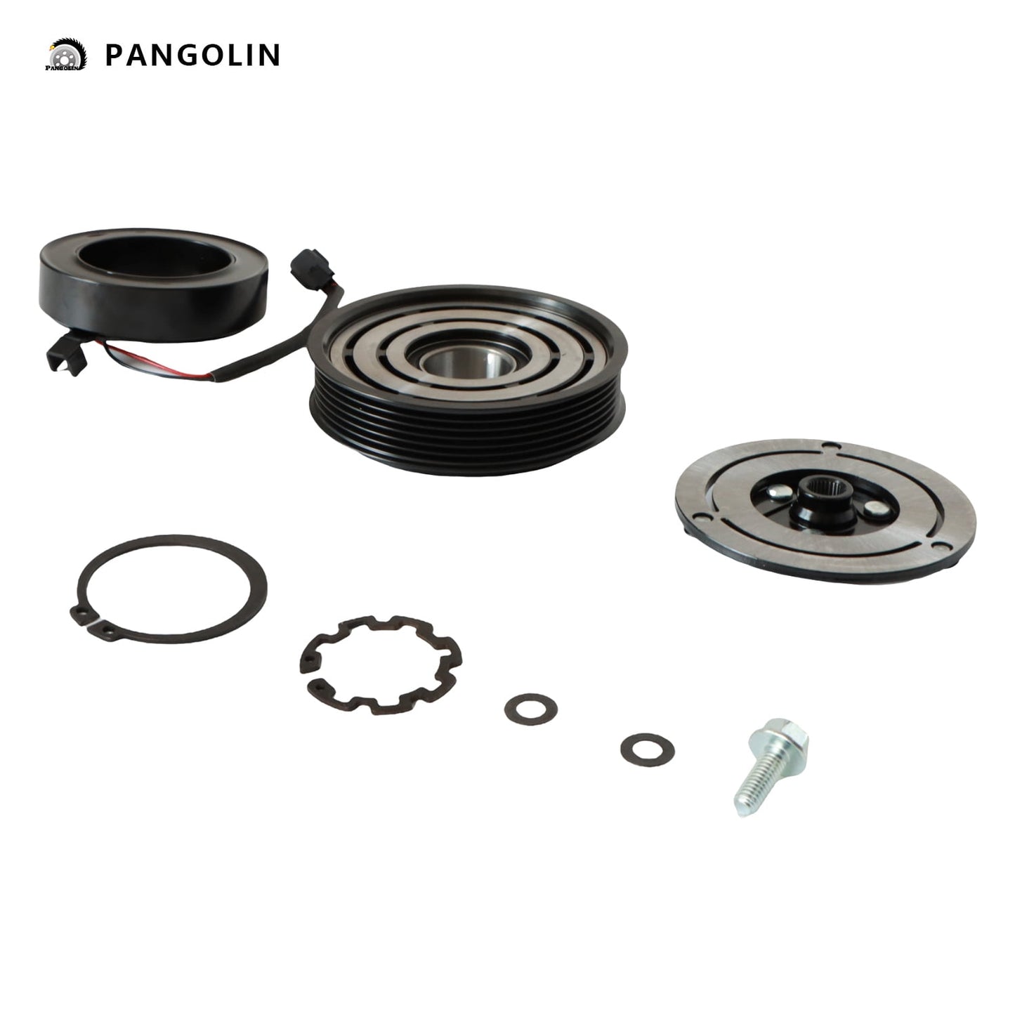 PANGOLIN A/C Compressor Clutch Kit 92600JA00A Fit for 2007-2012 Nissan Altima 2.5L Air Conditioning Compressor Clutch Assembly Auto Replacement Part OE 92600ZX50A, 92600ZN40B, 92600ZE90B