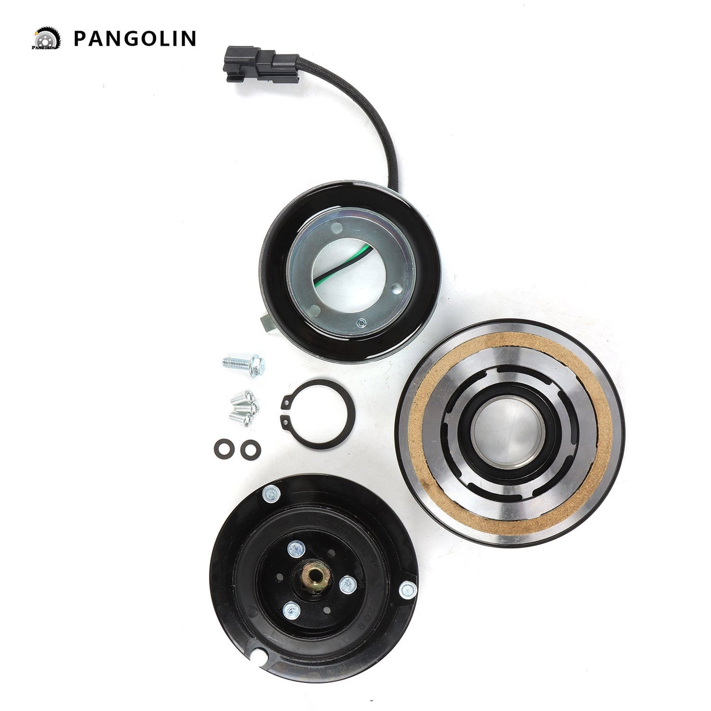 PANGOLIN A/C Compressor Clutch Kit CO 11316C Fit for 2011-2017 Ford Mustang 5.0L 5.2L Air Conditioning Compressor Clutch Assembly Auto Replacement Part