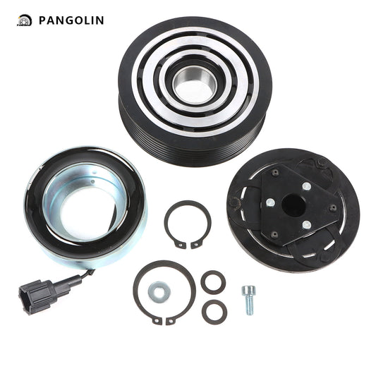 PANGOLIN A/C Compressor Clutch Kit CO 29099C Fit for 2012-2017 Nissan Versa 1.6L, 2014-2017 Nissan Versa Note 1.6L Air Conditioning Compressor Clutch Assembly Auto Replacement Part