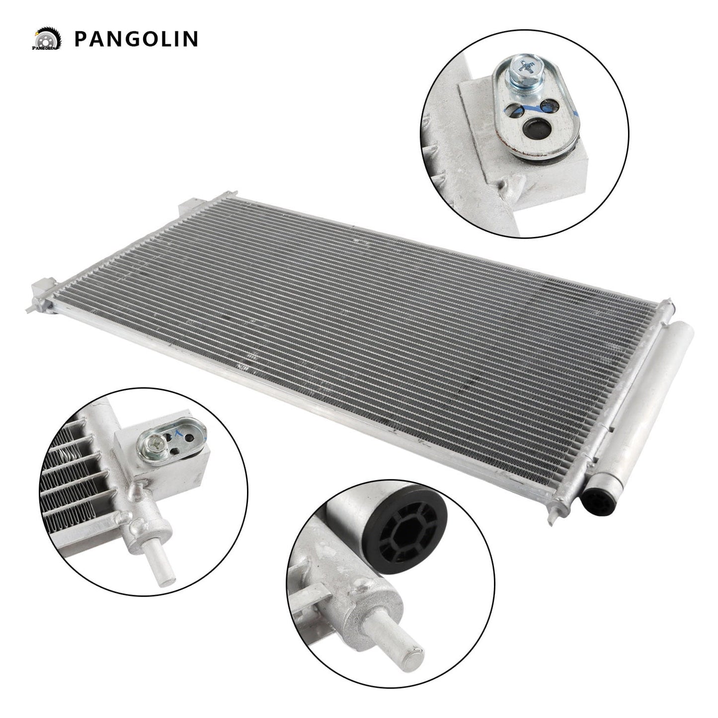 PANGOLIN A/C Condenser 3675 Fit for 2008 Escape, 2008 Mazda Tribute, 2008 Mercury Mariner Air Conditioning Condenser Auto Replacement Part OE 73675, YJ535, 8L8Z19712J, 8L8Z19712J