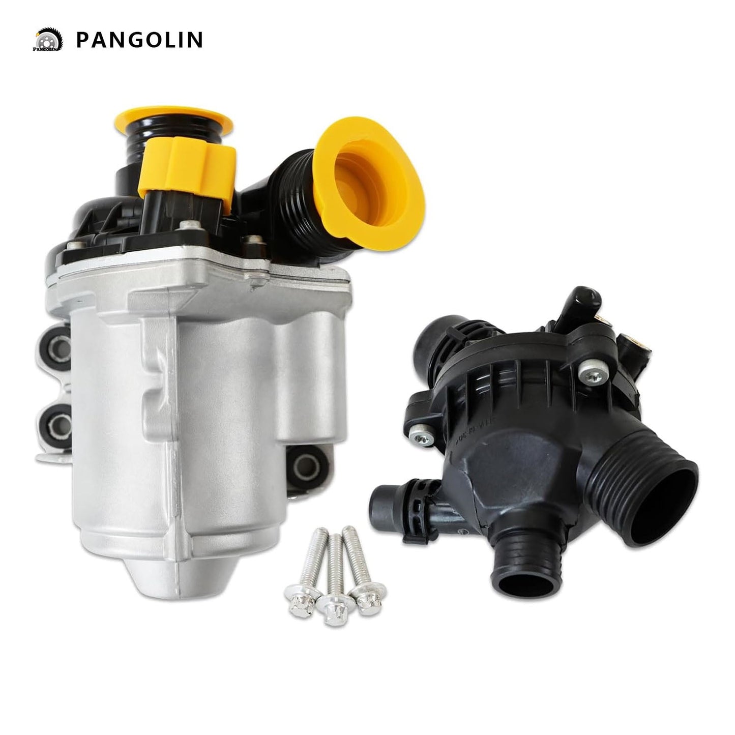 PANGOLIN Electric Engine Water Pump with Thermostat 11517588885 Fits for BMW E70 F25 335i 535i 740i X3 X5 X6 535i 528i xDrive Replacement Part OE 11517563659, 11517632426