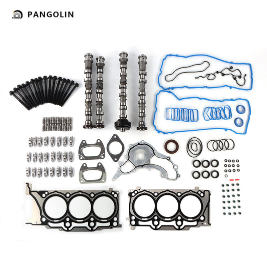 PANGOLIN Engine Camshaft Set with Valve Lifter Kit 68252670AB Fit for 2011-2016 Dodge Challenger Charger Journey Grand Caravan, Chrysler 200 300 Engine Camshaft Bolt Aftermarket Replace Part