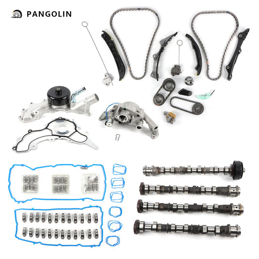 PANGOLIN Engine Camshaft Set with Water & Oil Pump 5184377AF Fit for 2011-2016 Chrysler Town & Country, Dodge Durango Charger, Ram ProMaster 1500 Engine Camshaft Bolt Aftermarket Replace Part