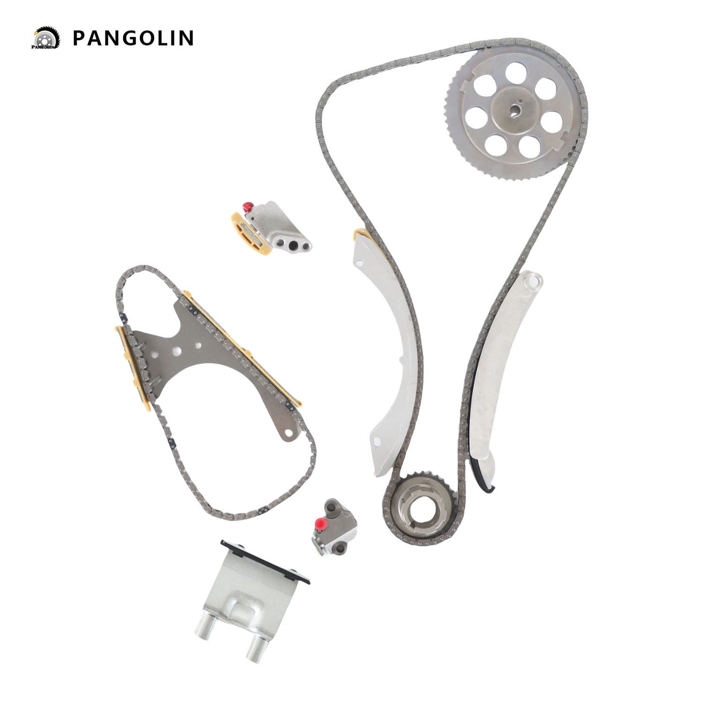 PANGOLIN Engine Timing Chain Kit Fit for 2002-2007 GMC Envoy Canyon, Chevrolet Colorado, Buick Rainier, Isuzu Ascender i-280 i-290 i-350 i-370 Timing Belt Kit Engine Replace Part OE 12595030