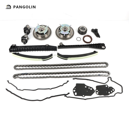 PANGOLIN Engine Timing Chain Kit Fit for 2005-2012 F-150 F-250 F-350 Expedition, 2005-2012 Lincoln Navigator Mark Timing Belt Kit Engine Replace Part OE F6TZ6268AA, XL3Z6306AA, 3R2Z6A257DA