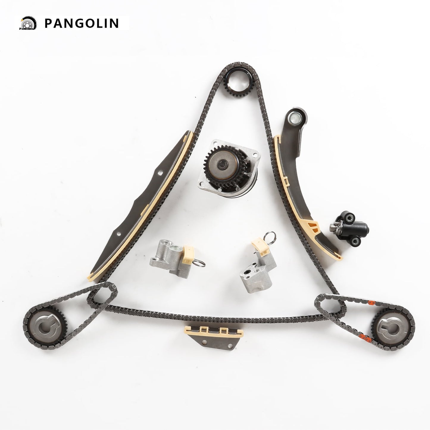 PANGOLIN Engine Timing Chain Kit Fit for 2005-2013 Nissan Frontier Pathfinder NV1500 NV250 NV3500 Xterra 4.0L, 2009 Suzuki Equator Engine Replacement Part OE 13085-EA210, 13070-ZK01A, TK3042