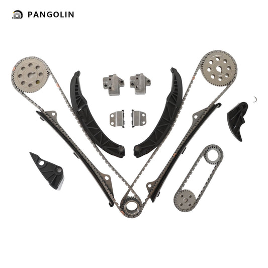 PANGOLIN Engine Timing Chain Kit Fit for 2006-2012 Hyundai Azera Genesis Santa Sonata Veracruz, 2007-2013 Kia Sorento Borrego Amanti Timing Belt Kit Engine Replace Part OE 24312-3C100, TK10880