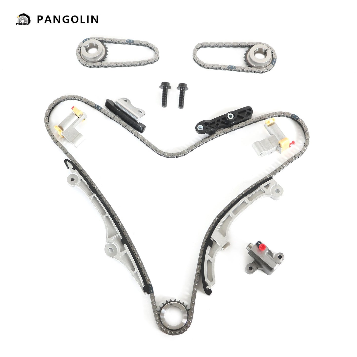 PANGOLIN Engine Timing Chain Kit Fit for 2007-2009 Lincoln MKX MKZ, 2007-2011 Mazda CX-9, 2007-2010 Taurus Edge Flex Timing Belt Kit Engine Replace Part OE TK20635, AT4Z-6306-A, TK4198