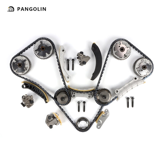 PANGOLIN Engine Timing Chain Kit Fit for 2007-2016 Buick Enclave LaCrosse, Cadillac ATS CTS SRX STS, Chevrolet Camaro Equinox Malibu Timing Belt Kit Engine Replace Part OE 12633452, 12633452