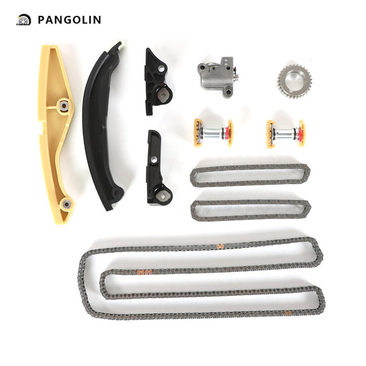 PANGOLIN Engine Timing Chain Kit Fit for 2011-2016 Lincoln MKX MKS MKZ, 2011-2017 Explorer F-150 Flex Mustang Timing Belt Kit Engine Replace Part OE AT4Z-6268-C, AT4Z-6268-A, AT4Z-6306-A