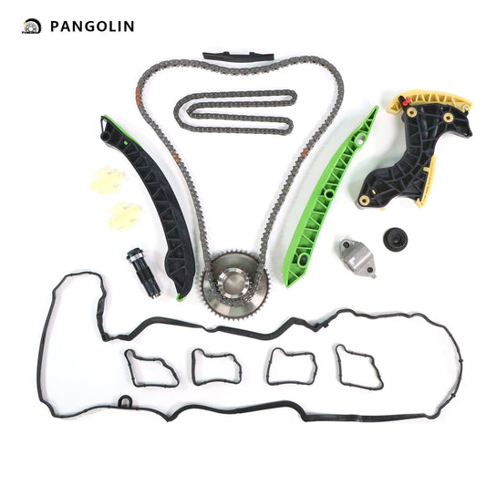 PANGOLIN Engine Timing Chain Kit Fit for 2012-2014 Mercedes-Benz SLK250 C250 Timing Belt Kit Engine Replace Part OE 0009931078, 0009932076, 2710161221, A2710521516, A2710500116