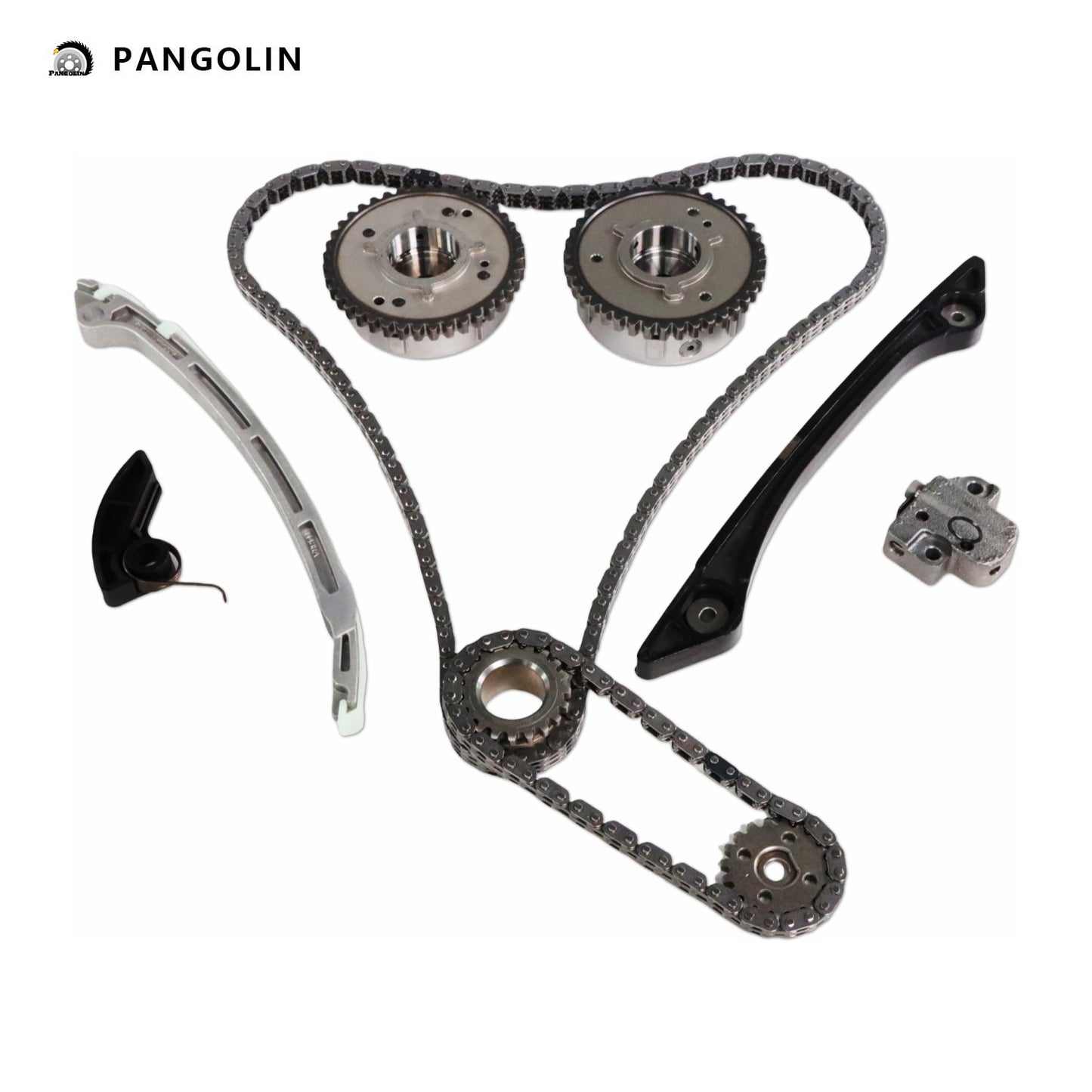 PANGOLIN Engine Timing Chain Kit Fit for 2014-2018 Land Rover Discovery Sport, Freelander, Range Rover Evoque Timing Belt Kit Engine Replace Part OE LR0252631, LR025625, LR025300