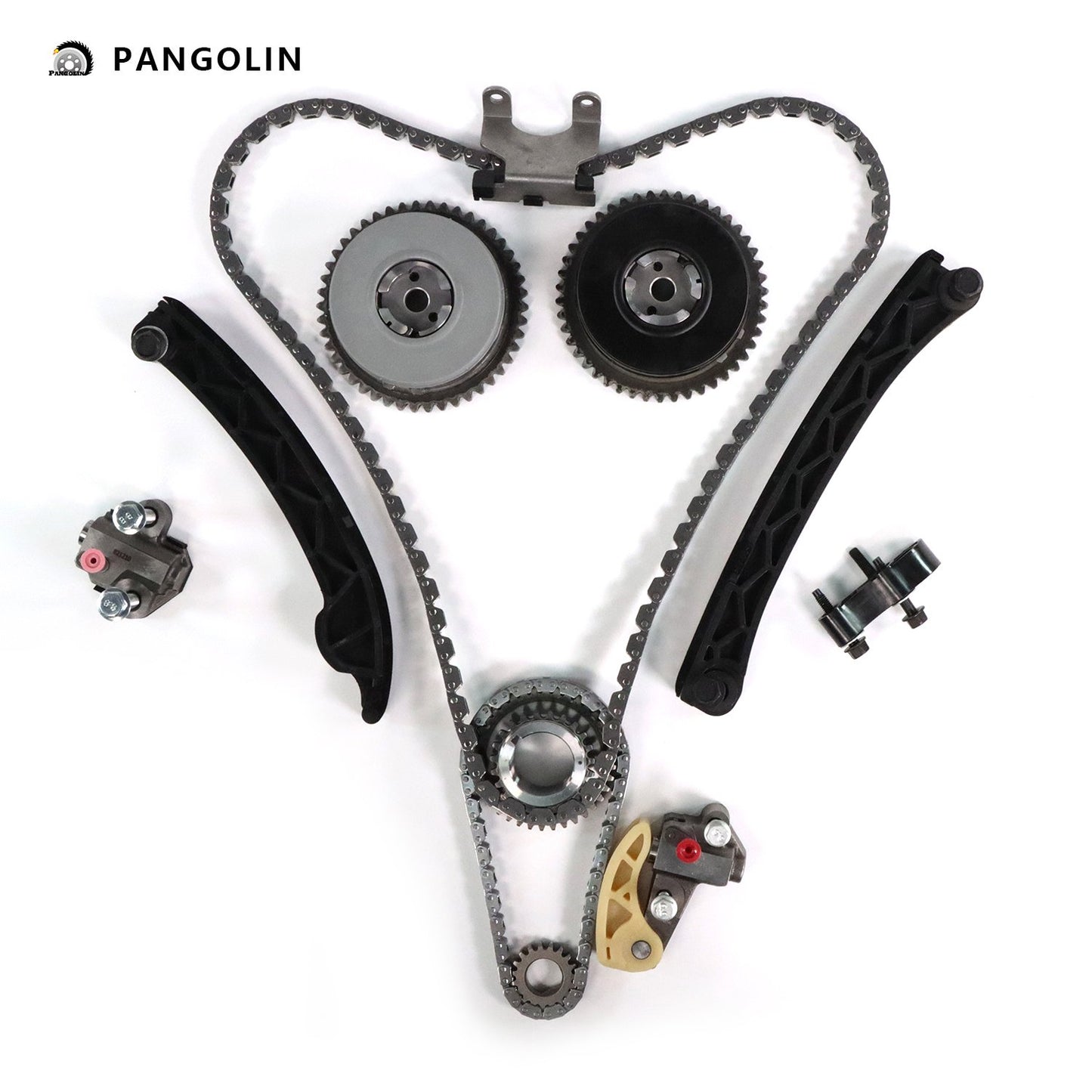 PANGOLIN Engine Timing Chain Kit Fit for 2014-2021 Chevrolet Malibu Camaro Equinox Traverse, Buick Envision Regal, Cadillac ATS CT6 Timing Belt Kit Engine Replace Part OE 1093, BT5206, 95950