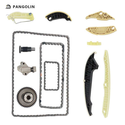 PANGOLIN Engine Timing Chain Kit Fit for 2008-2015 Audi A3 A4 A5 A6 TT Allroad, VW Tiguan Beetle EOS GTI Engine Replacement Part