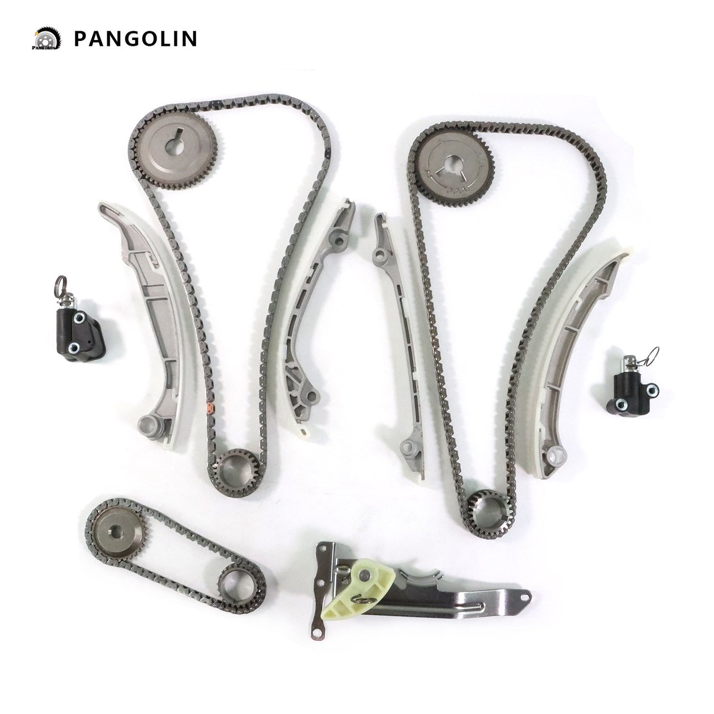 PANGOLIN Engine Timing Chain Kit with Oil Pump Fit for 2009-2019 INFINITI QX56 FX50 M56 Q70 QX70 QX80, 2010-2022 Nissan Armada NV2500 NV3500 Pathfinder TITAN Timing Belt Kit Engine Replace Part