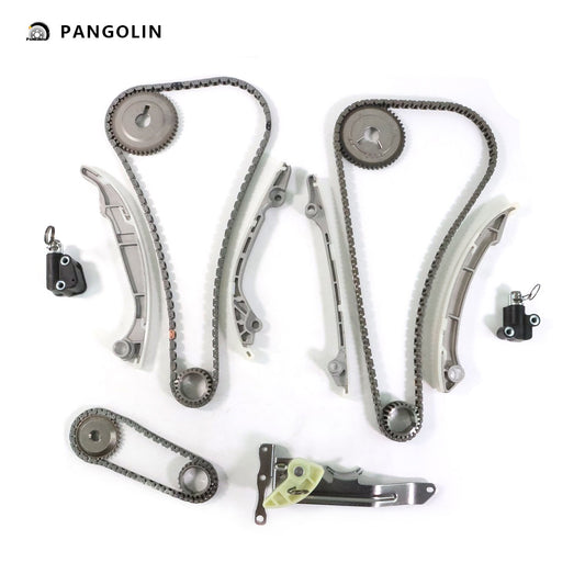 PANGOLIN Engine Timing Chain Kit with Oil Pump Fit for 2009-2019 INFINITI QX56 FX50 M56 Q70 QX70 QX80, 2010-2022 Nissan Armada NV2500 NV3500 Pathfinder TITAN Timing Belt Kit Engine Replace Part