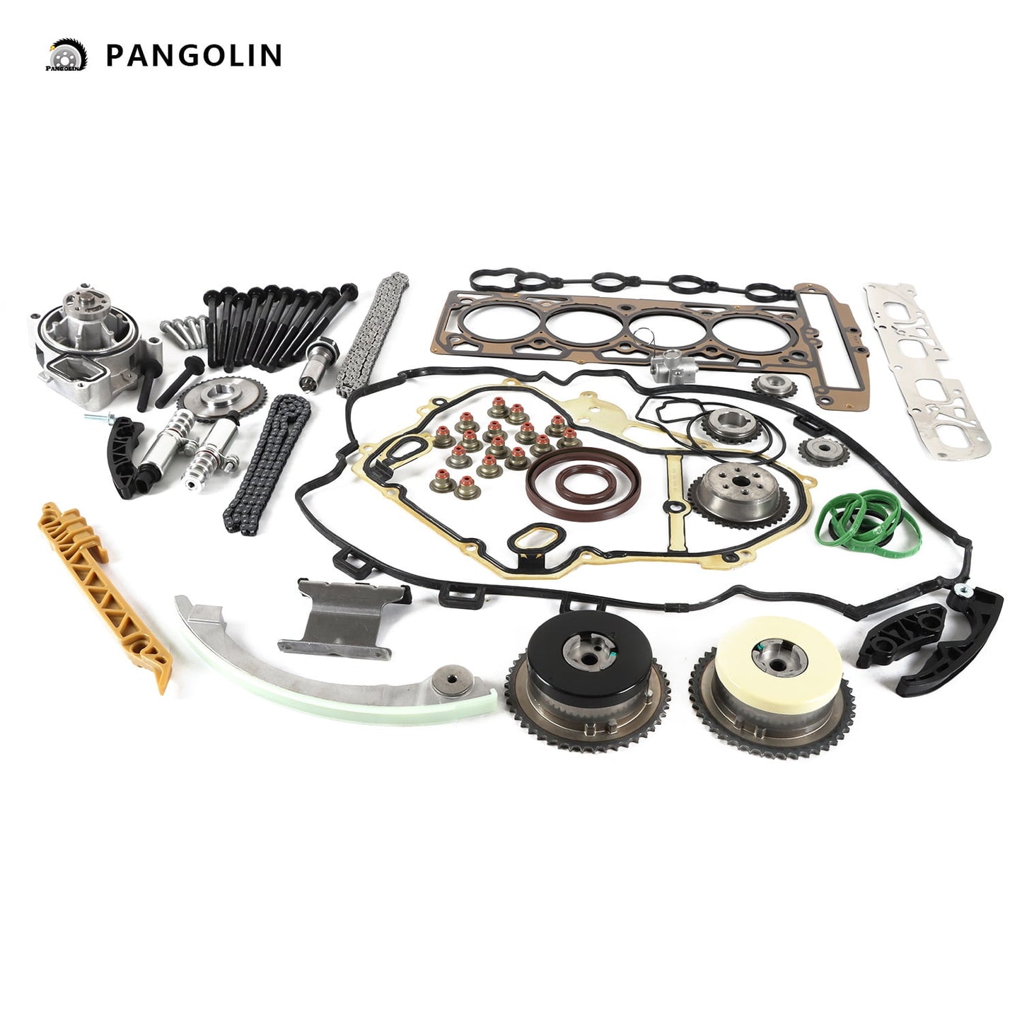 PANGOLIN Engine Timing Chain Kit with Oil Pump Fit for 2011-2016 Buick Regal Verano LaCrosse, GMC Terrain, Chevrolet Malibu HHR Timing Belt Kit Engine Replace Part OE 90537632