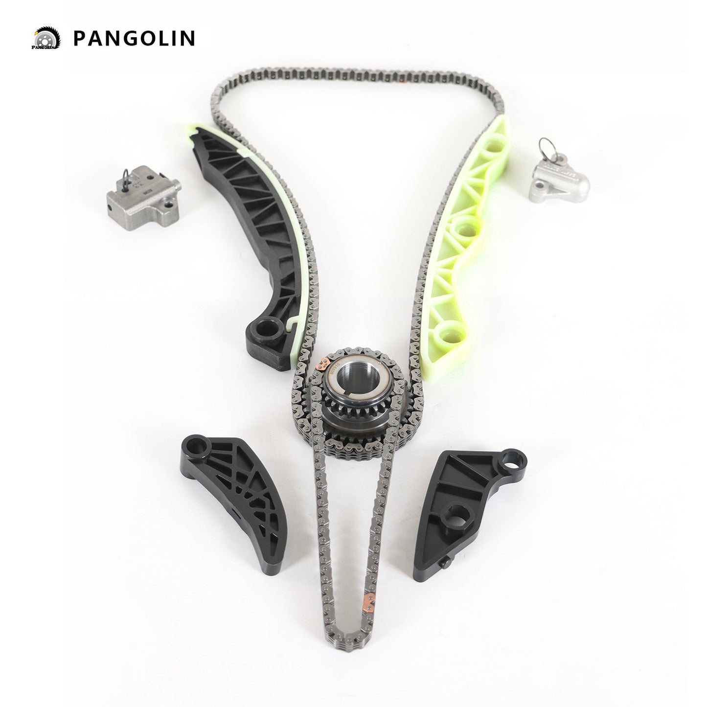 PANGOLIN Engine Timing Chain Kit with Oil Pump Tensioner Fit for 2007-2013 Dodge Avenger Caliber Journey, 2007-2013 Jeep Compass Patriot Timing Belt Kit Engine Replace Part OE 4884587AA, 5047021AA