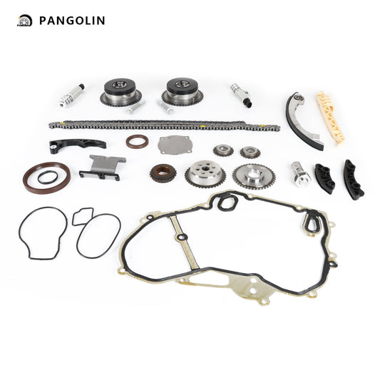 PANGOLIN Engine Timing Chain Kit with VCT Selenoid Fit for 2011-2017 Buick LaCrosse Regal Verano, 2009-2017 Chevrolet Equinox HHR Malibu Timing Belt Kit Engine Replace Part OE 90537632, 24424758