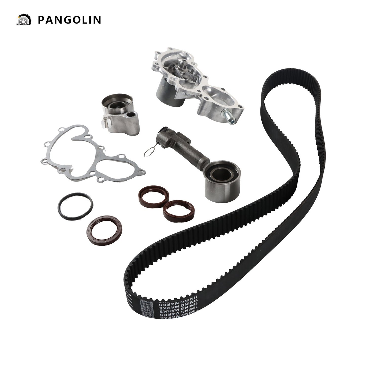 PANGOLIN Engine Timing Chain Kit with Water Pump Fit for 1995-2004 Toyota Tacoma Tundra 4Runner T100 Timing Belt Kit Engine Replace Part OE TKT-025, TKT-005, TKT-007, 16100-69398-83