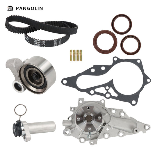 PANGOLIN Engine Timing Chain Kit with Water Pump Fit for 1998-2005 Lexus GS300, 2001-2005 Lexus IS300 Timing Belt Kit Engine Replace Part OE TCKWP215, TBK215, TS26215, ITM215, TS215WPHT-2