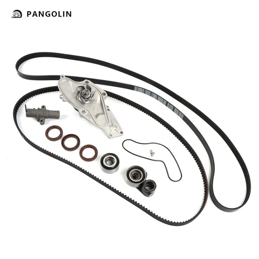 PANGOLIN Engine Timing Chain Kit with Water Pump Fit for 2003-2013 Acura MDX RL TL, 2003-2014 Honda Accord Odyssey Pilot Timing Belt Kit Engine Replace Part OE 14400-RCA-A01, 19200-RDV-J01