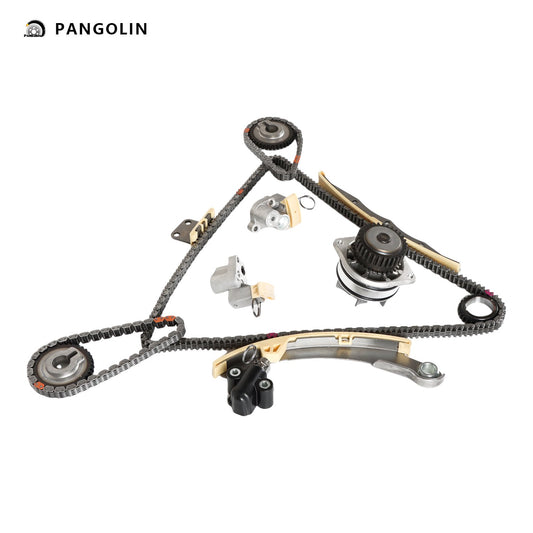 PANGOLIN Engine Timing Chain Kit with Water Pump Fit for 2004-2006 Nissan Altima, 2004-2008 Nissan Maxima, 2004-2009 Nissan Quest Timing Belt Kit Engine Replace Part OE 131-2290, 41123, WP150-2320