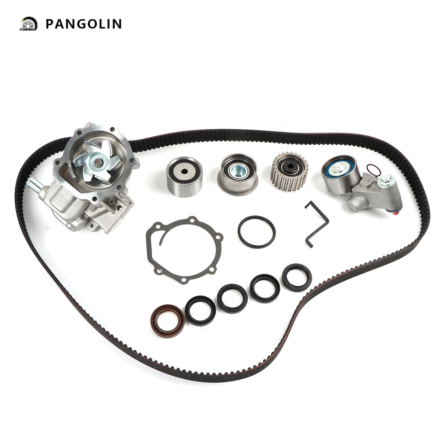 PANGOLIN Engine Timing Chain Kit with Water Pump Fit for 2006-2012 Subaru Impreza Legacy Outback Forester Timing Belt Kit Engine Replace Part OE 9-0753S, 1255861, 1262514, 1263352, 12559919