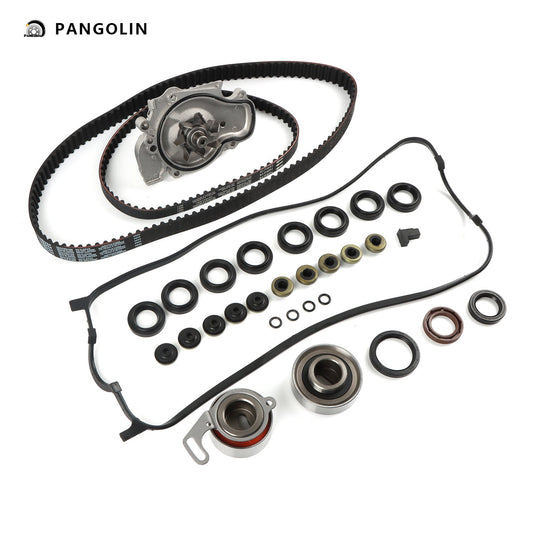 PANGOLIN Engine Timing Chain Kit with Water Pump Tensioner Fit for 1997-1999 Acura CL, 1994-2002 Honda Accord Odyssey, 1998-1999 Isuzu Oasis Timing Belt Kit Engine Replace Part OE 14400-P0A-004